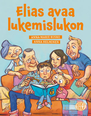 Elias avaa lukemislukon -kirjan kansi